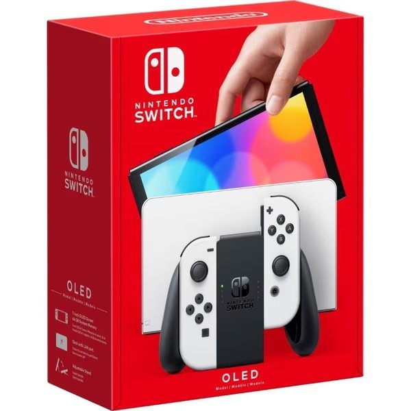 Switch, OLED Model w/ White Joy-Con, White, Nintendo, Mfr#: 115461
